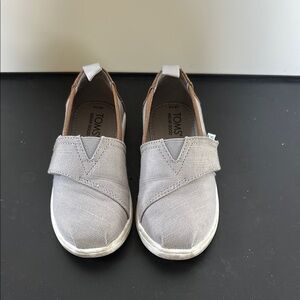 TOMS Kids Gray Alpargata Slip-On Shoes
